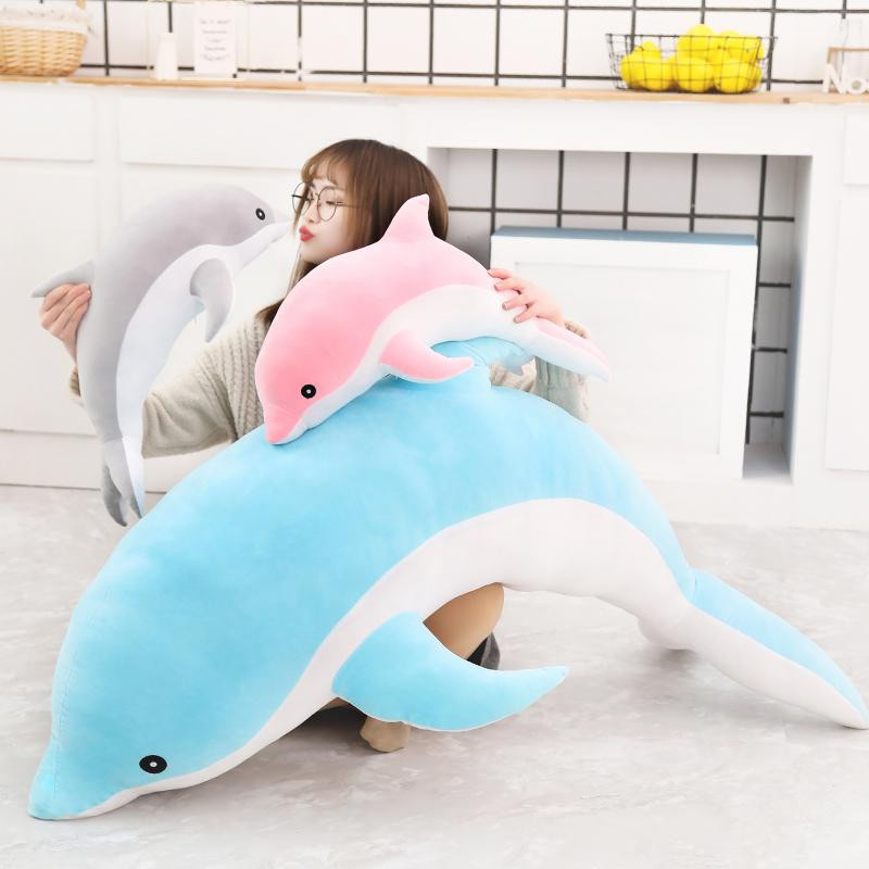 Bai Fen Bai Toys Delfin Plüsch Spielzeug Kissen Puppe Bunt - Bild 1