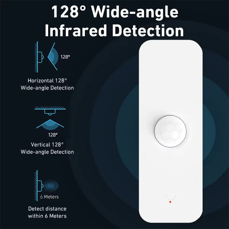 Tuya Smart Home WiFi Zigbee PIR Bewegungssensor Infrarot-Körperdetektor in Weiß kompatibel mit Alexa und Google Home - Bild 4