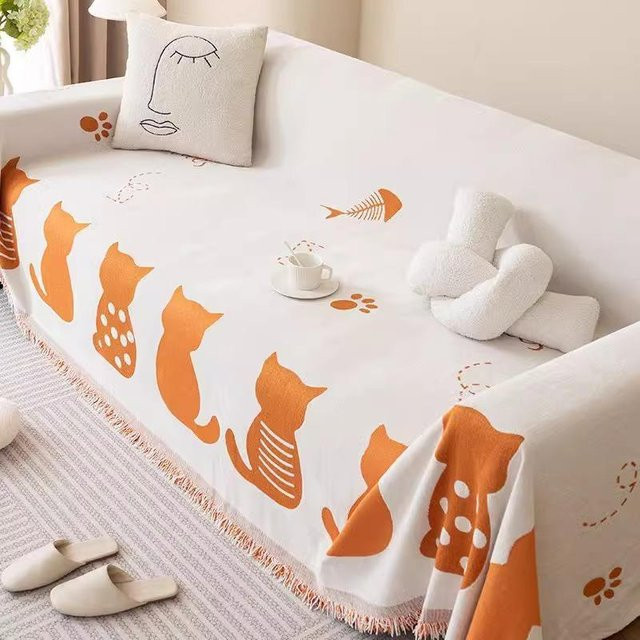 Super Six Chenille Sofa Überwurf als vollständige Sofadecke mit Kissen, kratzfest und waschbar, B/B: 180 x 130 cm - Bild 1