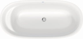 Duravit Badewanne Cape Cod, freistehend, Mineralguss, oval, matt-weiß, B/T/H: 165 x 78 x 47 cm - Bild 1