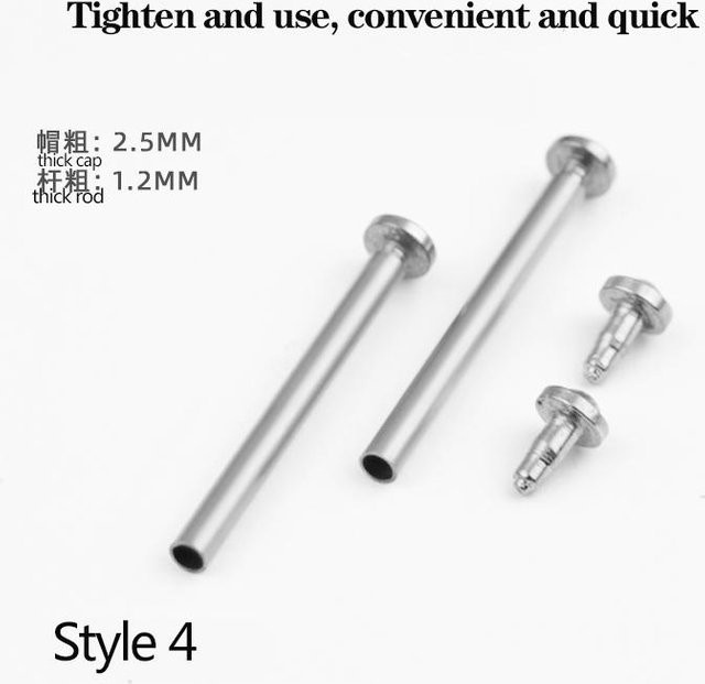 Solsticef Uhrsteg-Stiftverbindungsset, Edelstahl, Silber, 14mm-22mm - Bild 1