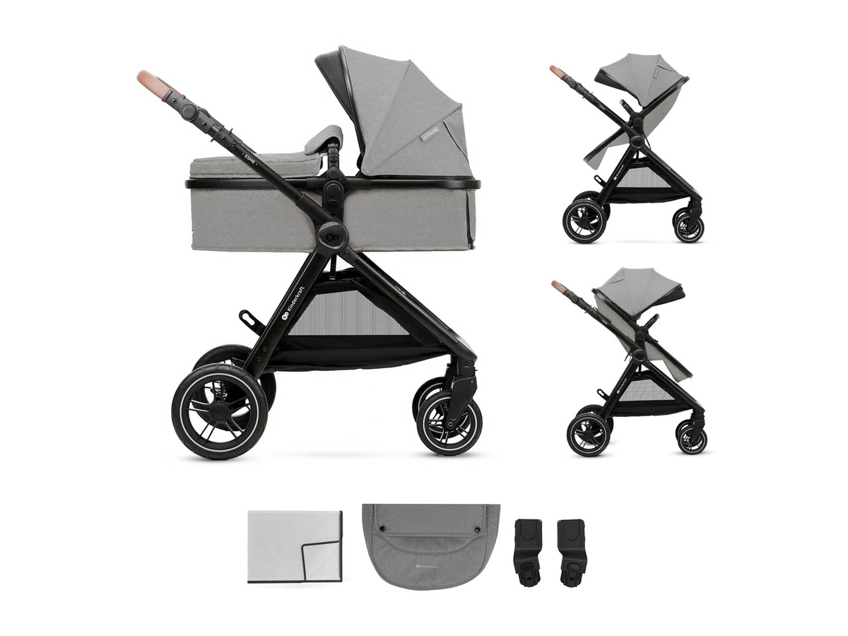 Kinderkraft Kinderwagen Esme Classic 2in1 in Grau - Bild 3