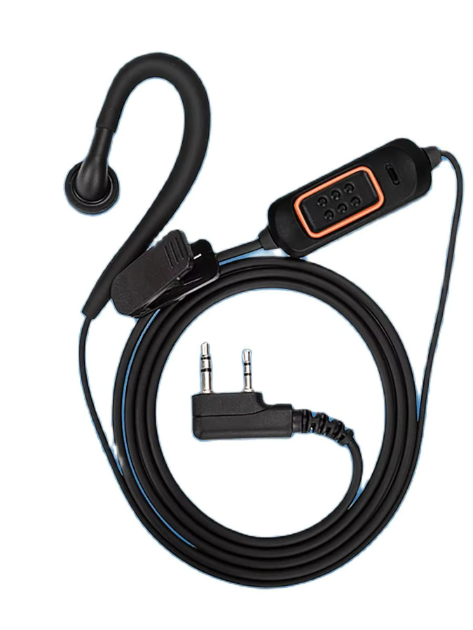 ABBREE 780 Headset-Mikrofon-Kopfhörer in Schwarz für BaoFeng UV-5R UV-21 PRO und Quansheng UV-K6 Walkie Talkie Zubehör - Bild 7