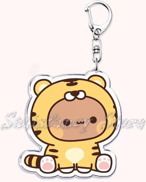 CHIC STUDIO Schlüsselanhänger, Cartoon Bubu Dudu Bärenbaby Panda, beige, Unisex - Bild 1