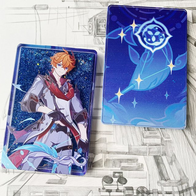 COSJK Genshin Impact Tartaglia Mahjong, Acryl Stand Modell, Kunststoff - Bild 1