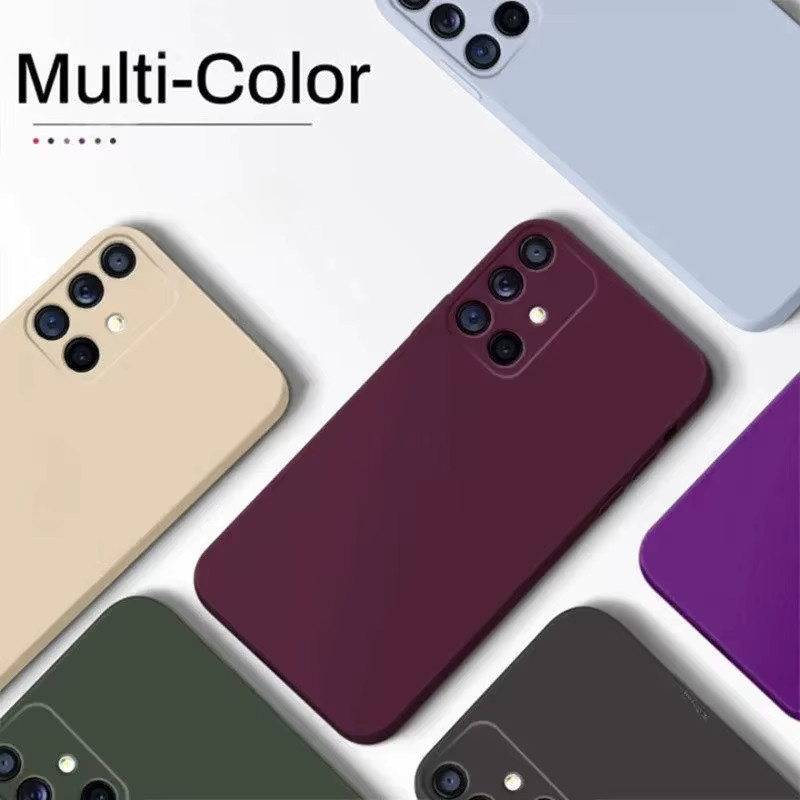 Stoßfeste Flüssigsilikonhülle aus weichem TPU für Samsung Galaxy S25 Edge, S24 FE, S23, S22 und S21 Ultra Plus in Blau und Lila - Bild 6