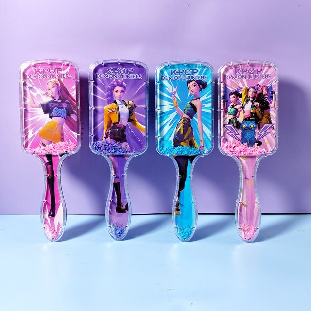 Hasbro Anime Kpop Demon Hunters Luftkissen-Kamm-Serie, Haushaltskamme - Bild 1