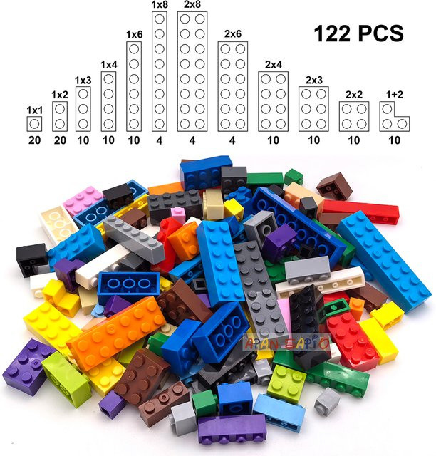 APAN SAPIO Figuren-Bausteine-Set, 122-teiliges Set, Kunststoff - Bild 1