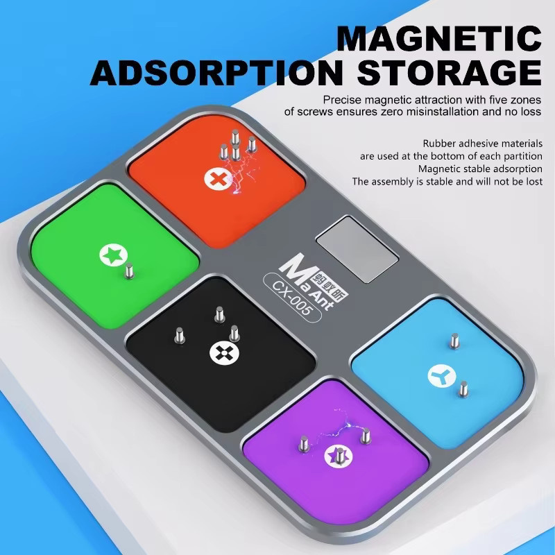 MAANT CX-005 MagDock-Schraube aus Aluminiumlegierung: Magnetisches Ablagefach und Aufbewahrungspad für die Reparatur von Speicherplatinen - Bild 2