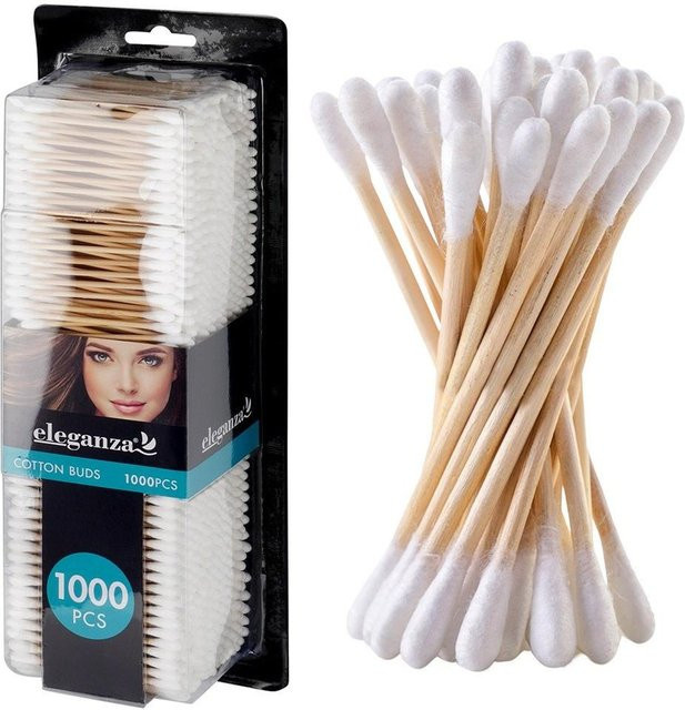 Kosmetikstäbchen aus Bambus-Baumwolle, 1000 Stück, Unisex - Bild 1