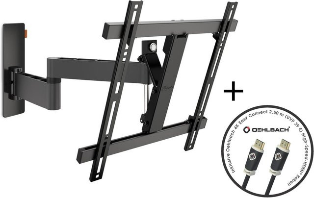 Vogels WALL 3245 TV-Wandhalterung mit Oehlbach HDMI-Kabel in Schwarz - Bild 1
