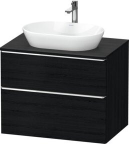 Duravit Waschtischunterschrank D-Neo in Schwarz Matt, Breite: 80 cm, Tiefe: 55 cm, Höhe: 66,4 cm - Bild 1