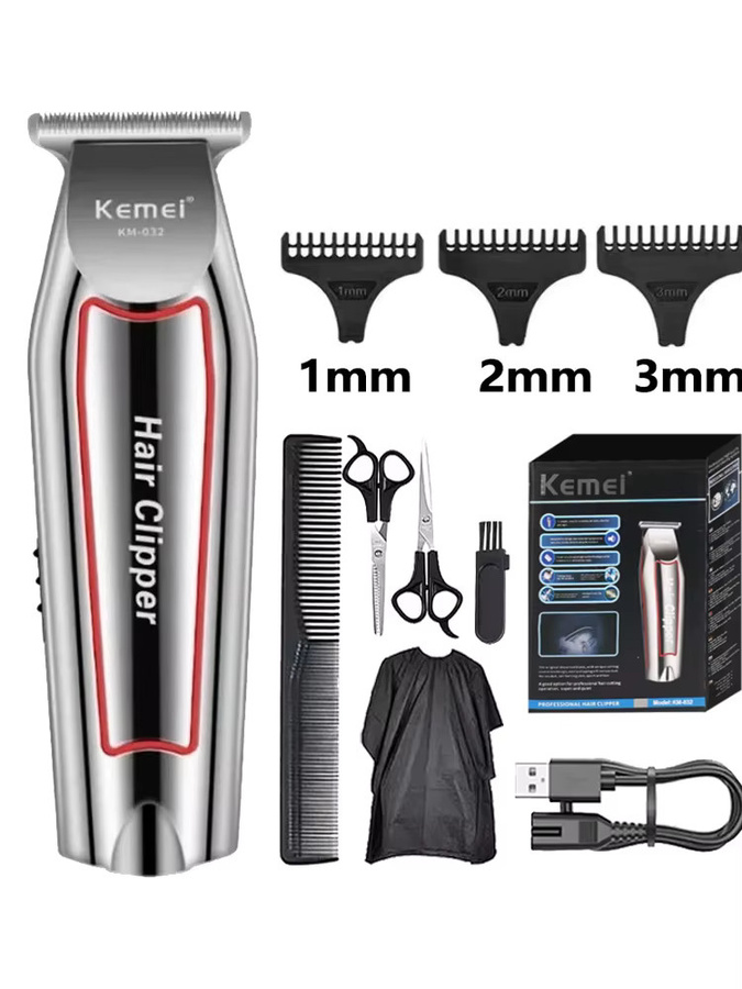 Kemei Haarschneider und Bartschneider KM-032, Silber, Herren - Bild 6