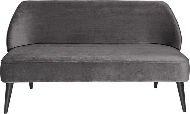 VEGA Sofa Lasse Modernes Polster-Sofa aus Samt in Grau, B/T/H: 155 x 60 x 82 cm - Bild 1