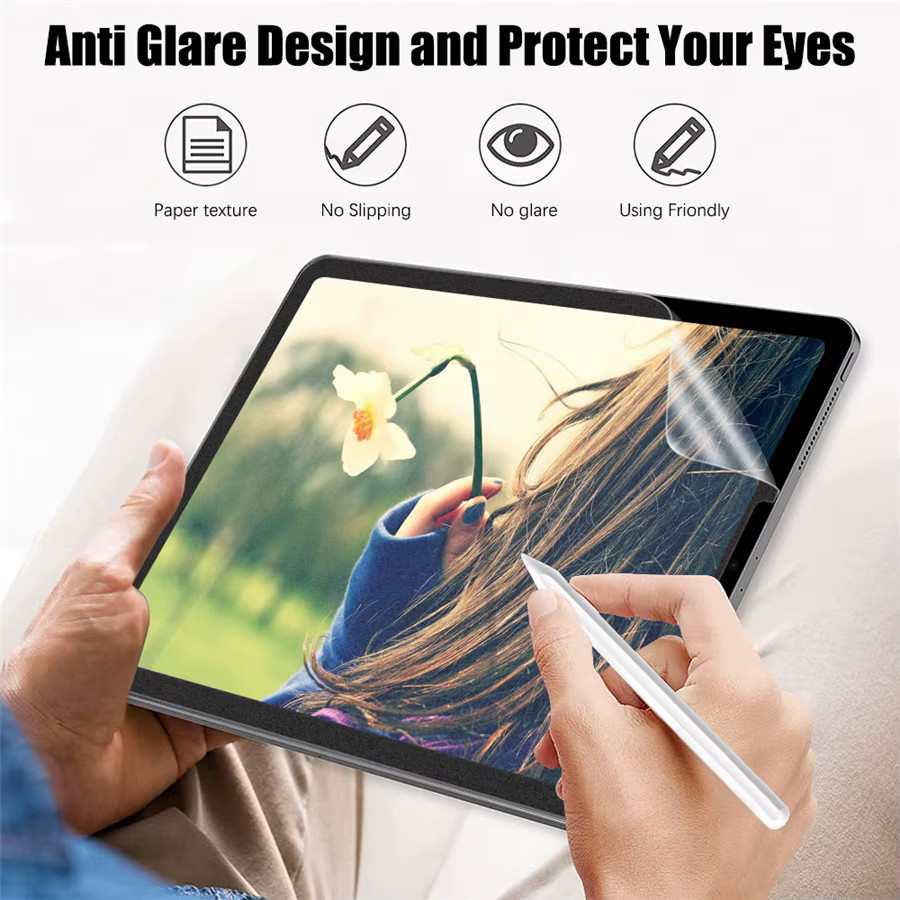 3-teiliges Display-Schutzfolie mit Papiergefühl für Apple iPad Pro, Air und Mini, transparent - Bild 3