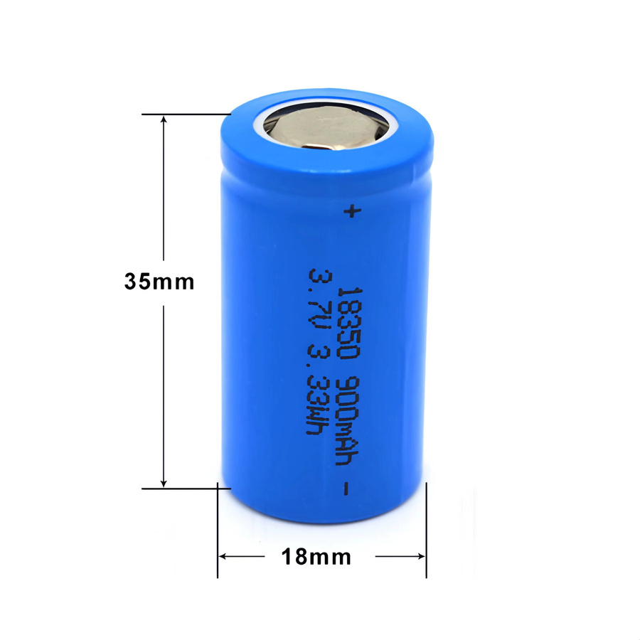 DOUBLEPOW 18350 Lithium-Ionen-Akku 3,7V 900mAh Blau, lötbarer wiederaufladbarer Akku für elektrische Zahnbürsten und Spielzeuge - Bild 2