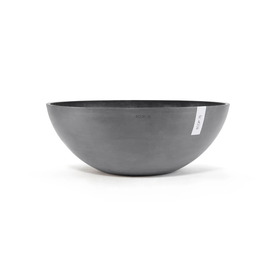 Ecopots Pflanztopf Vienna Grau rund aus recyceltem Kunststoff, Höhe: 70 cm, Durchmesser: 25,5 cm - Bild 2