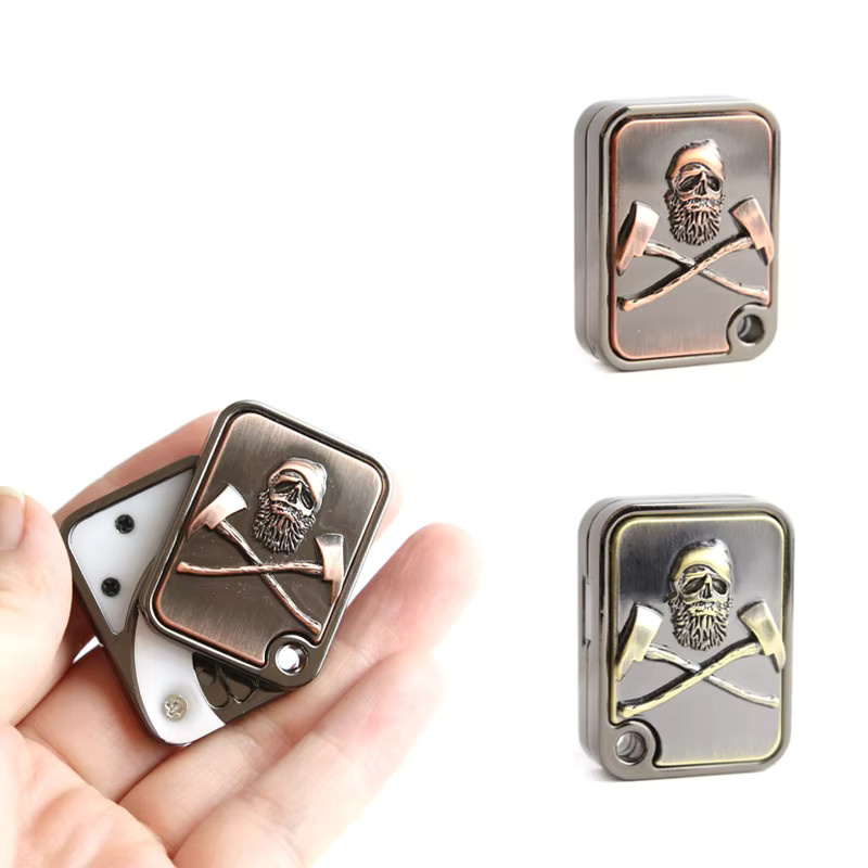 AHHLCLT EDC Zinklegierung 3D-Schädel, magnetisches Stressabbau-Spielzeug, Push-Slider, taktiles sensorisches Werkzeug - Bild 5