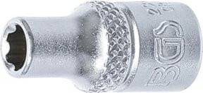 BGS Super Lock Steckschlüssel-Einsatz mit 1/4 Zoll Innenvierkant Antrieb und 5 mm Schlüsselweite in Silber - Bild 1