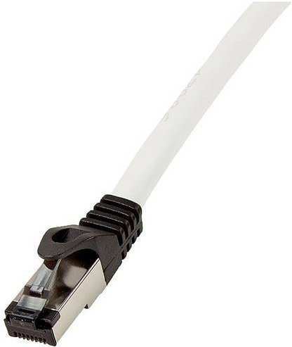 LogiLink CQ8102S RJ45 Patchkabel CAT 8.1 S/FTP Ethernet LAN, Länge: 15,00 m, Lichtgrau (RAL 7035) - Bild 1