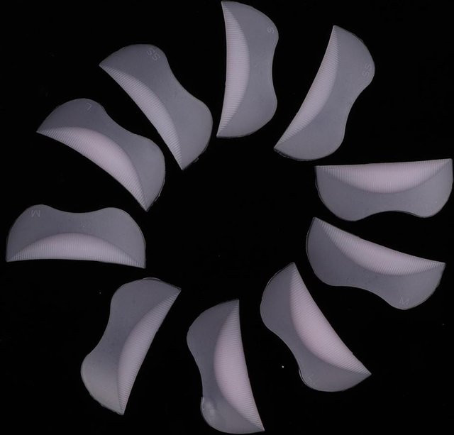 Beautyyy Wimperndauerwellen-Pad Lockenwickler, 10 Paar, grau - Bild 1