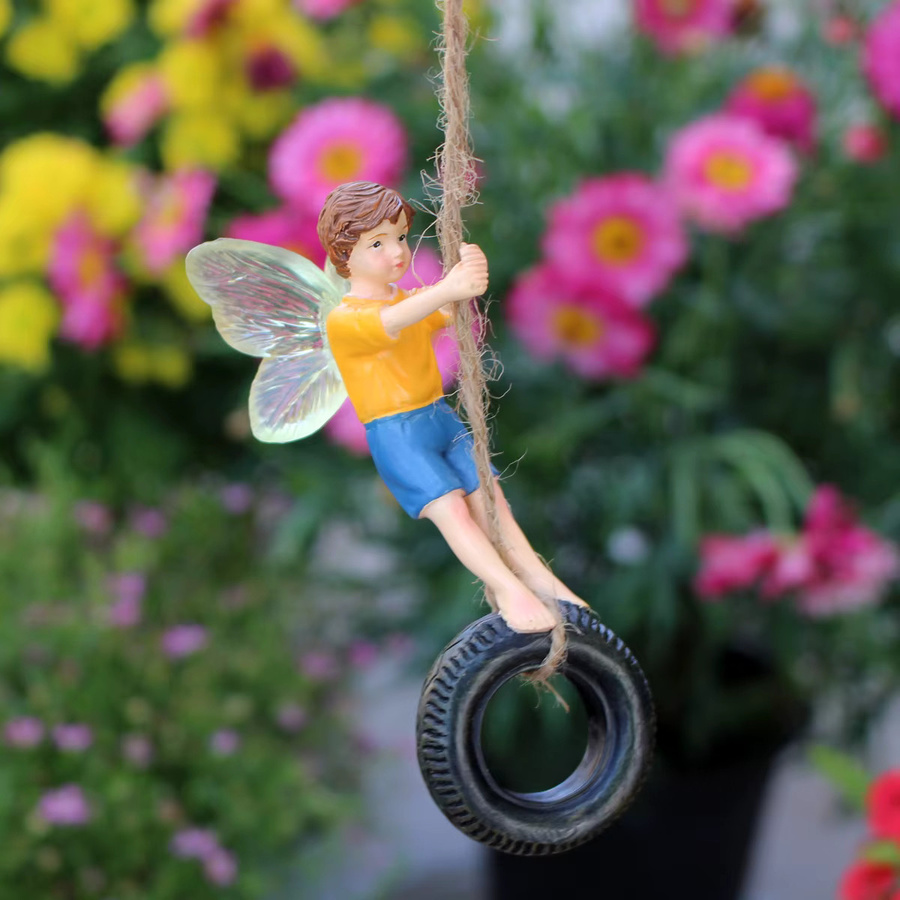 Dang Tire Flower Fairy Dekoration in Mehrfarbig für Garten, Bonsai oder als Auto-Dekoration - Bild 2