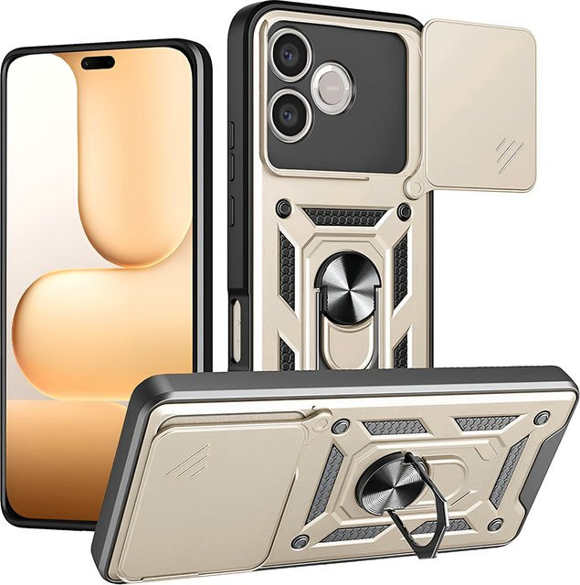 Techsuit CamShield Schutzhülle für Honor 600 Lite in Gold - Bild 1