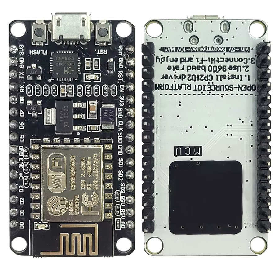 NodeMCU V3 ESP8266 2,4G WIFI Modul Entwicklungsboard für Arduino DIY Internet der Dinge in Schwarz mit Micro USB Anschluss - Bild 3