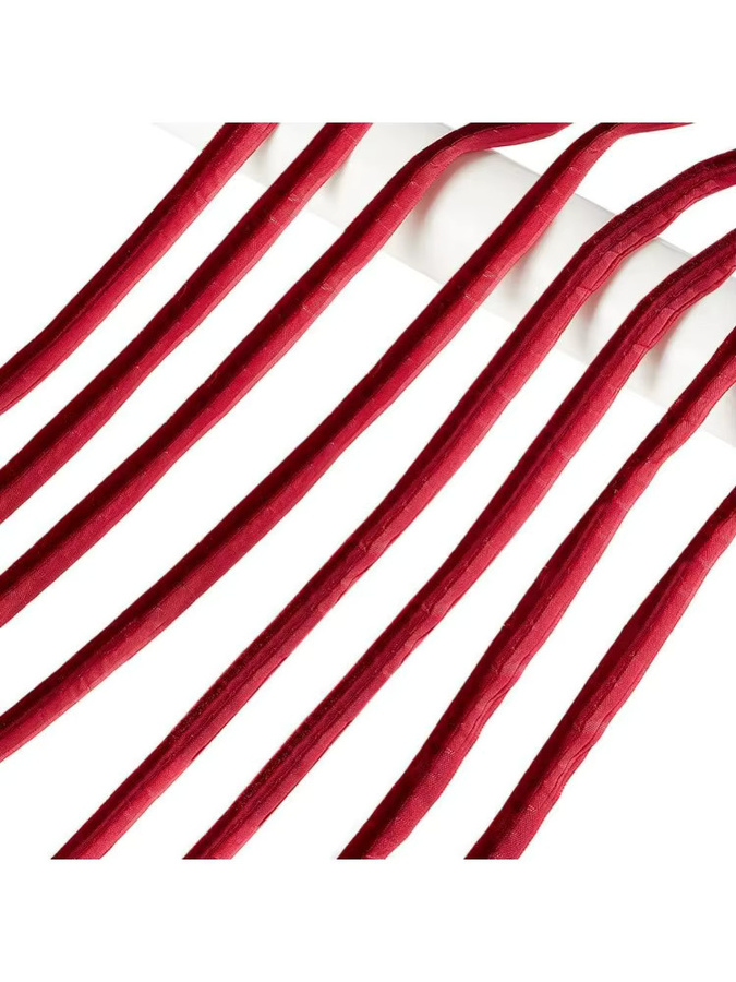 Rotes Samt-Paspelband aus Polyester mit Welting-Schnur, 1/2 Zoll Breite, 9 Yards Länge - Bild 5