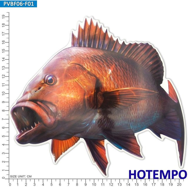 Wasserdichter Aufkleber Gewöhnliche Goldmakrele von Binchi Fitness, 20 cm, Mehrfarbig - Bild 1