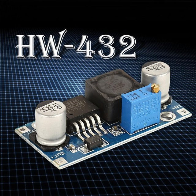 VODOOL HW-432 XL6009 DC-DC Step-Up-Modul blau, Einstellbares Boost-Modul für 5V/6V/9V/12V auf 24V Ausgang - Bild 1