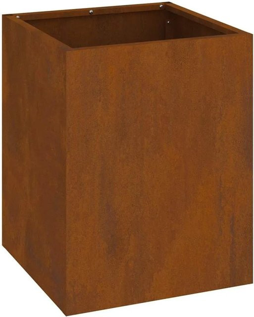 vidaXL Garten-Pflanzgefäß aus wetterfestem Stahl, B/T/H: 32 x 32 x 40 cm - Bild 1