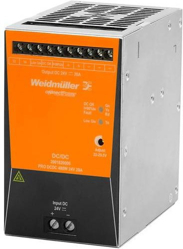 Weidmüller DC/DC-Wandler 2001820000, 24 V/DC, 20 A, 480 W, 1 Ausgang, orange - Bild 1
