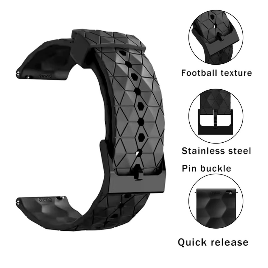 Xiaomi Smartwatch-Armband Silikon, 22 mm, Schwarz, Unisex - Bild 4