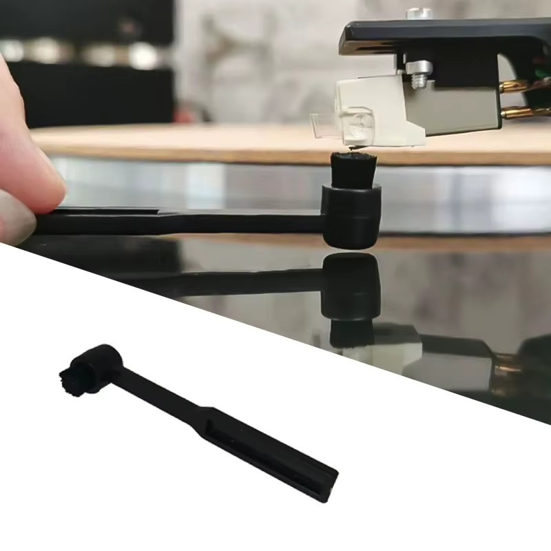 Antistatische Stylus-Bürste in Schwarz zur Reinigung der Phono-Nadel für deinen Vinyl-Plattenspieler - Bild 2