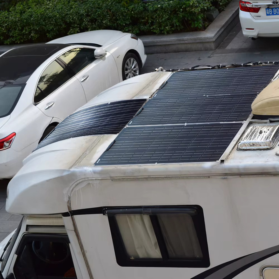 xinpuguang Flexibles Solarpanel ETFE PET Photovoltaik-Panel für 12V Batterieladegerät in Schwarz - Bild 3