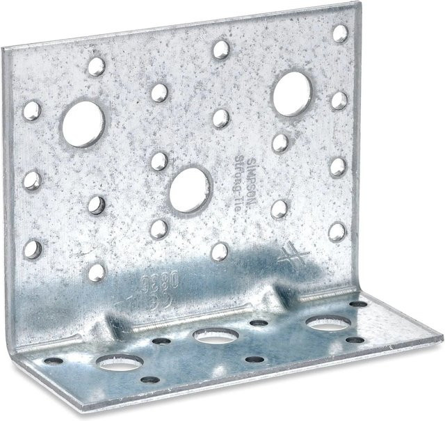 Simpson Winkelverbinder AE aus feuerverzinktem Stahl, Farbe: Silber, B/T/H: 90 x 48 x 48 mm - Bild 1
