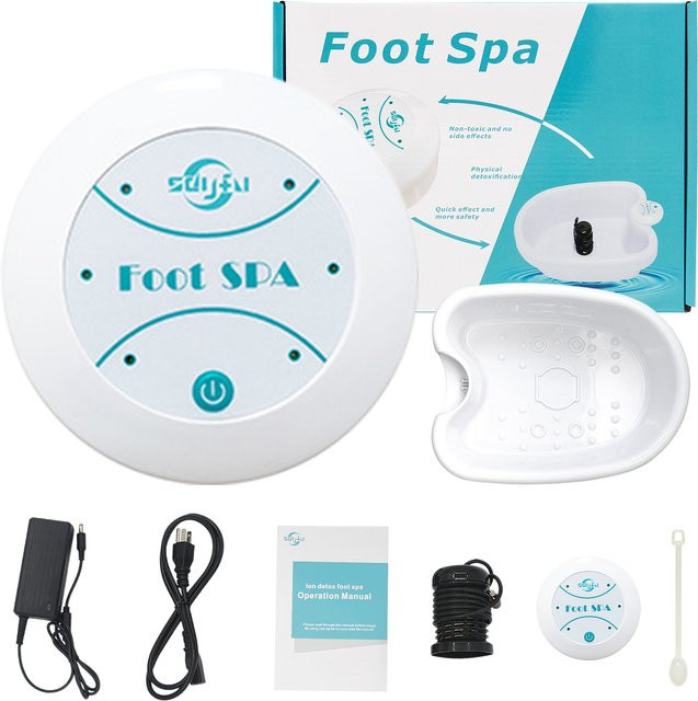Betuyoo Detox Ionic Foot Spa Bath Machine Mini, White - Bild 1