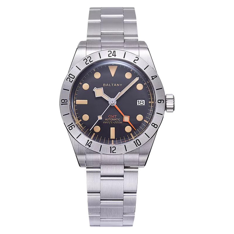 Baltany Armbanduhr GMT, Automatik, Edelstahl, Herren - Bild 3