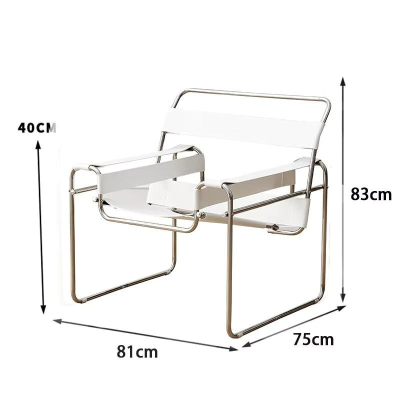 UOSU MOMO Lounge Chair aus schwarzem Sattelleder im skandinavischen Design mit Edelstahlgestell - Bild 3