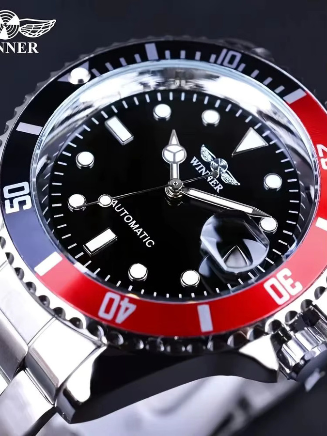 FORSINING Armbanduhr Automatik, Edelstahl, Schwarz, Herren - Bild 5