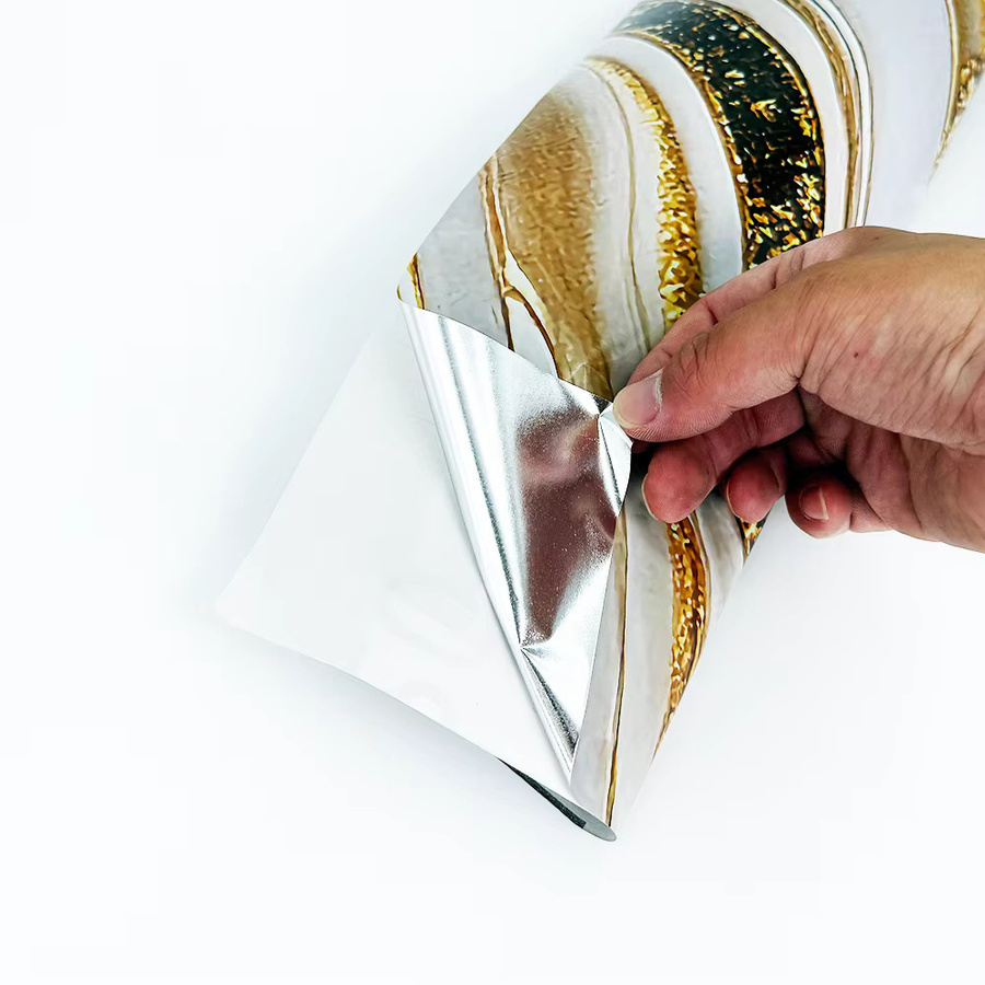 TTOKKONG Marmor PVC Tapete in Weiß-Braun-Gold, selbstklebende und wasserdichte Vinyl Folie im Stein-Look für deine moderne Küchenrenovierung - Bild 2