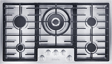 Miele KM 2356-1 Gas-Einbaukochmulde aus Edelstahl in Silber - Bild 1