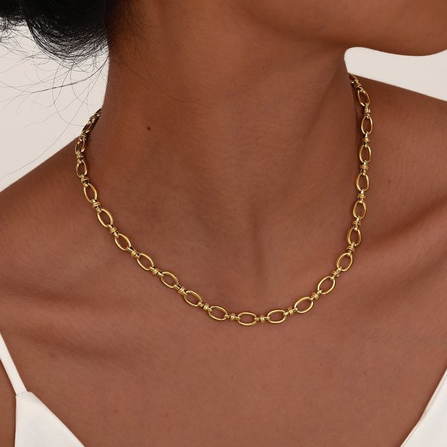 prjewel Halskette Edelstahl, Gold, Damen - Bild 1