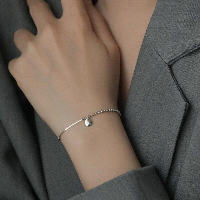 Charm-Armband 925 Silber, Rundperlen, Damen - Bild 1