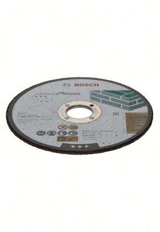 Bosch Trennscheibe gerade für Stein, Durchmesser: 125 mm, Farbe: Grau - Bild 2