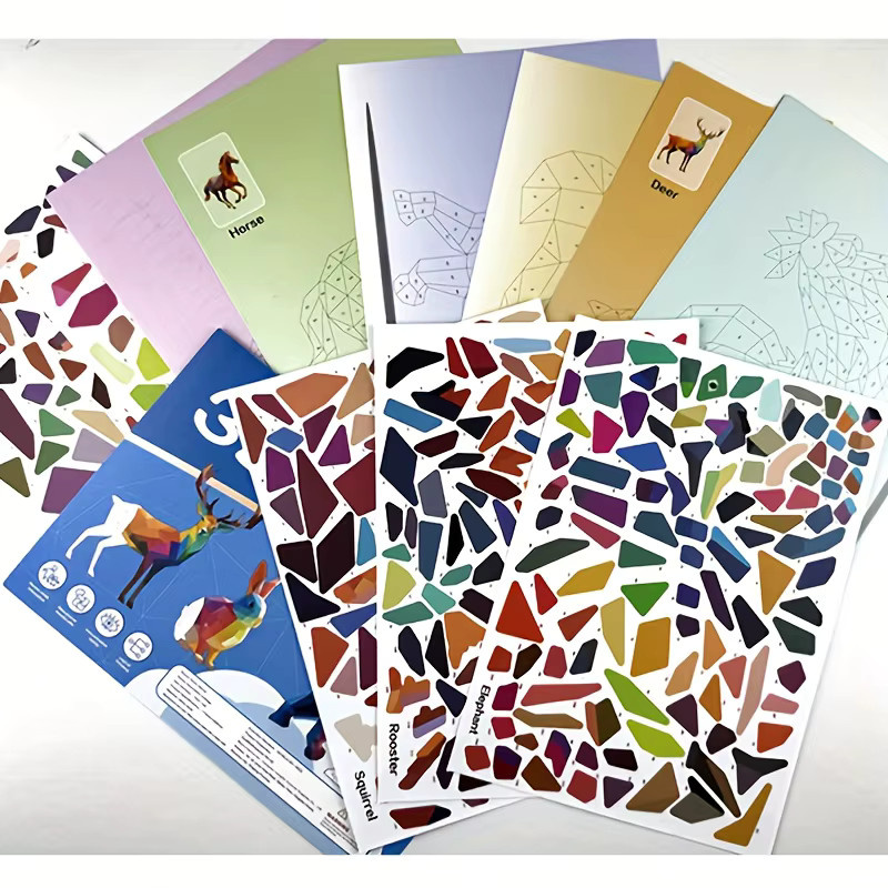 DIY Aufkleber Puzzle Malbuch, Tiere, bunte Aufkleber, ab 3 Jahre - Bild 2