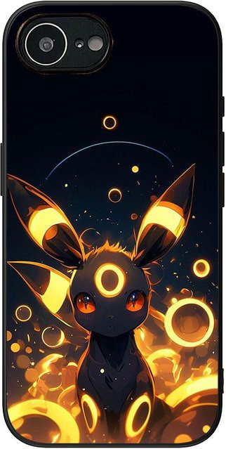 Handyhülle mit Pokémon Gengar und Pikachu Design für Apple iPhone 16 15 14 11 Pro Max 7 8 Plus SE in Schwarz - Bild 1
