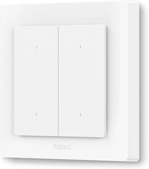 Aqara Light Switch H2 ZigBee Wandlichtschalter mit 4 Tasten und 2 Kanälen in Weiß - Bild 1