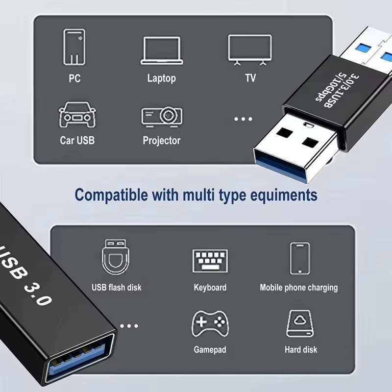 NNBILI Universal USB 3.0 OTG Typ C auf USB-A Adapter Konverter für MacBook, Huawei, Samsung und Xiaomi - Bild 2